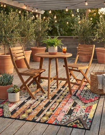 4' x 6' Easy-Clean Casablanca Indoor / Outdoor Rug