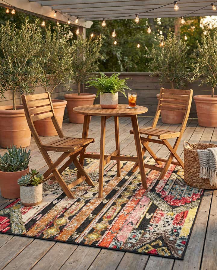4' x 6' Easy-Clean Casablanca Indoor / Outdoor Rug
