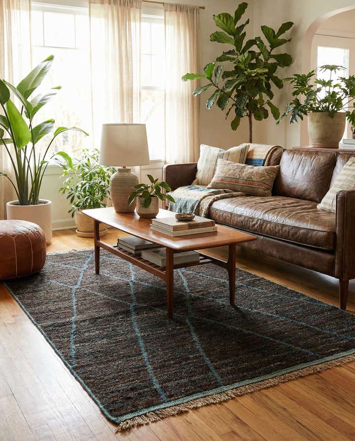 5' x 8' Hand Knotted Moroccan Wool Rug