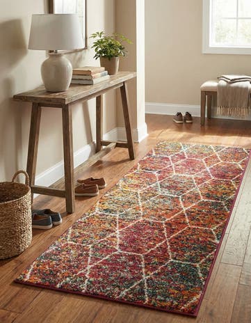 2' x 5' Lattice Frieze Runner Rug