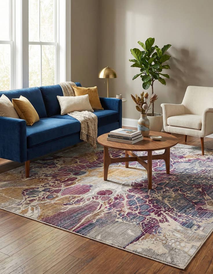 Detail image of 5' 3 x 7' 9 Deepa Rug