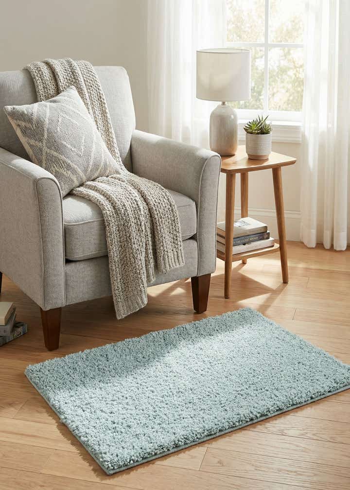 2' x 3' Soft Solid Shag Rug