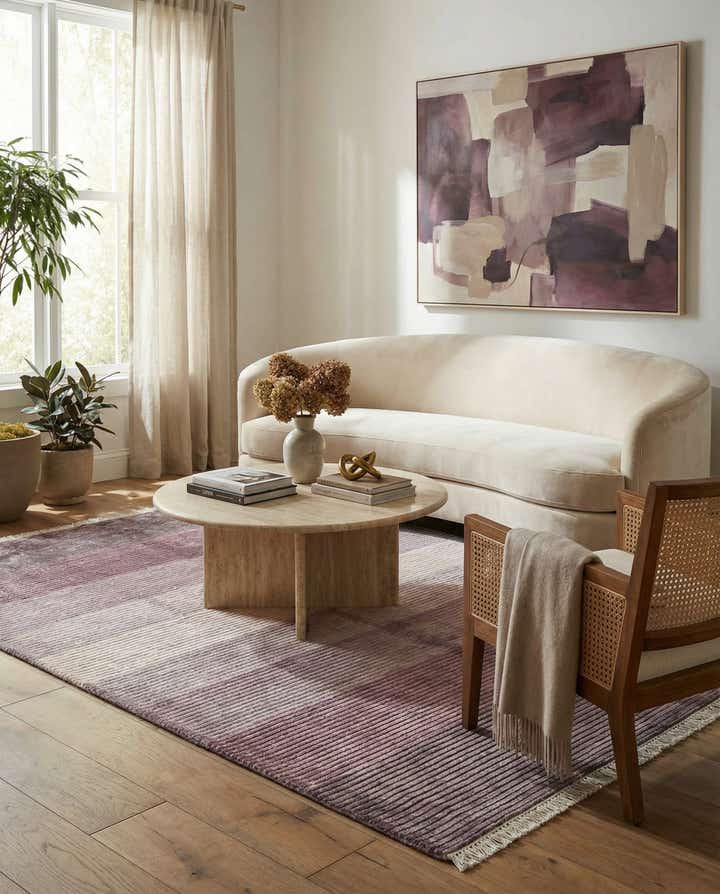 4' 11 x 6' 8 Hand Knotted Darya Wool Rug