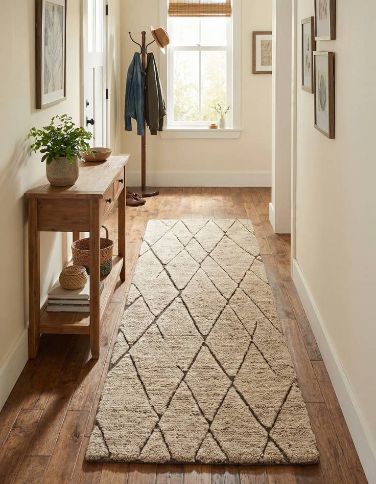 Detail image of 2' x 6' 1 Atlas Moroccan Wool Runner Rug