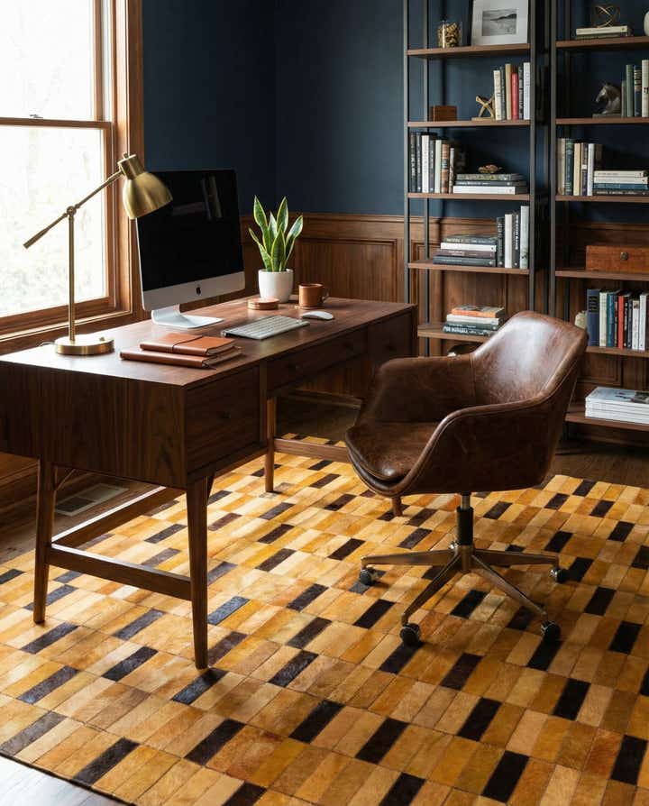 5' 1 x 7' 11 Cowhide - Patchwork Rug