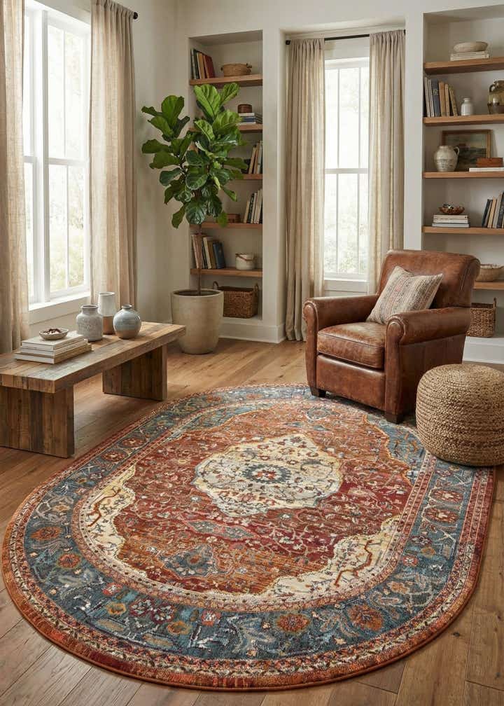 7' 10 x 10' Santiago Oval Rug