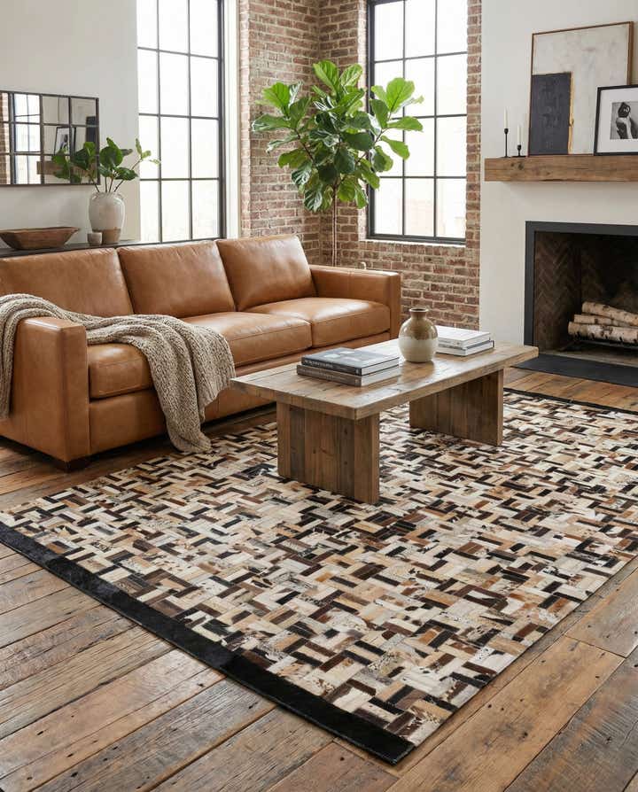 5' x 8' Cowhide - Patchwork Rug