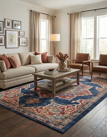 Dark Blue Eden Rug