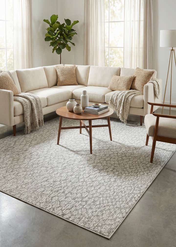 6' 1 x 9' Easy-Clean Safari Indoor / Outdoor Rug