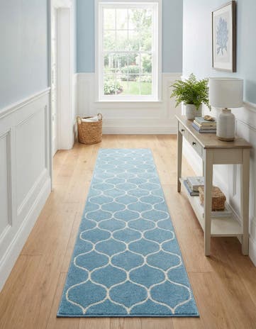 2' x 8' 8 Lattice Frieze Runner Rug