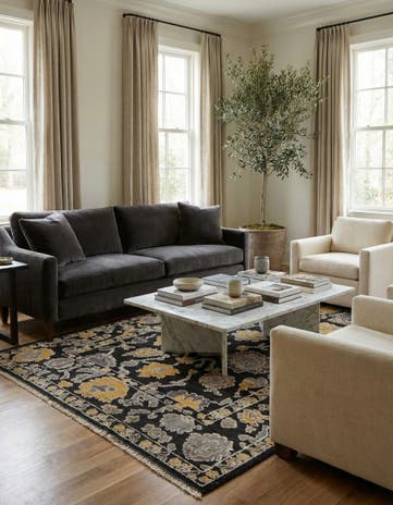 8' 3 x 10' 5 Hand Knotted Oushak Wool Rug
