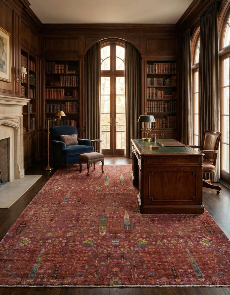 Detail image of 8' x 11' 2 Ziegler Wool Rug