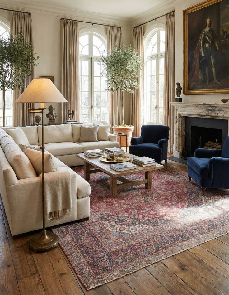 Detail image of 9' 9 x 13' 9 Hand Knotted Ultra Vintage Persian Wool Rug