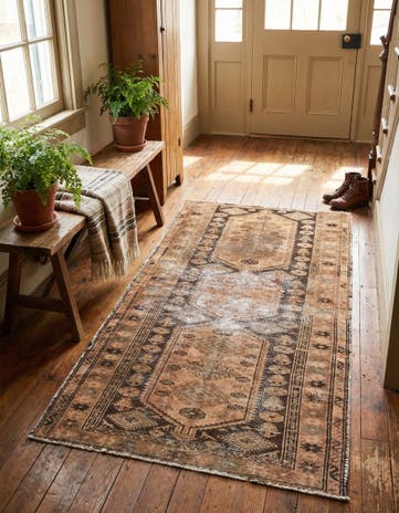 3' 4 x 6' Hand Knotted Ultra Vintage Persian Wool Rug