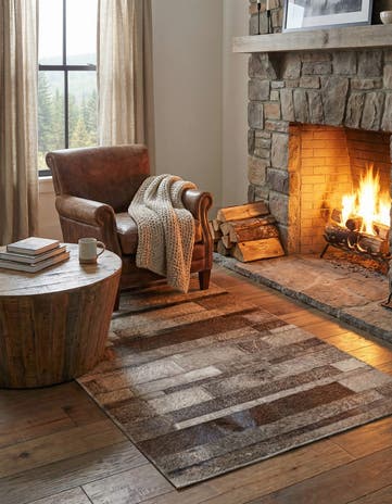 2' 1 x 3' 3 Cowhide Rug