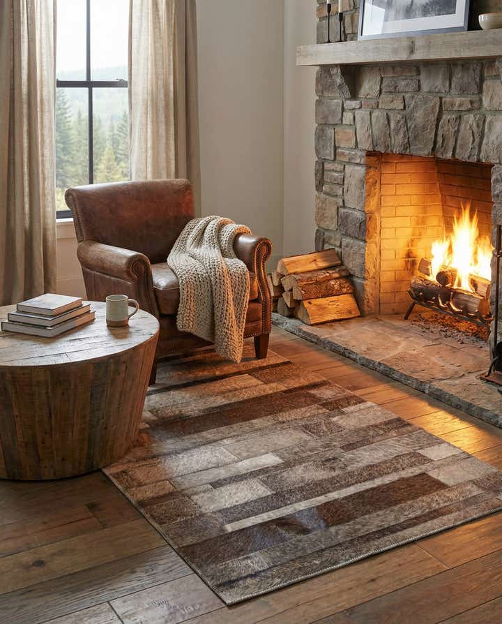 2' 1 x 3' 3 Cowhide Rug