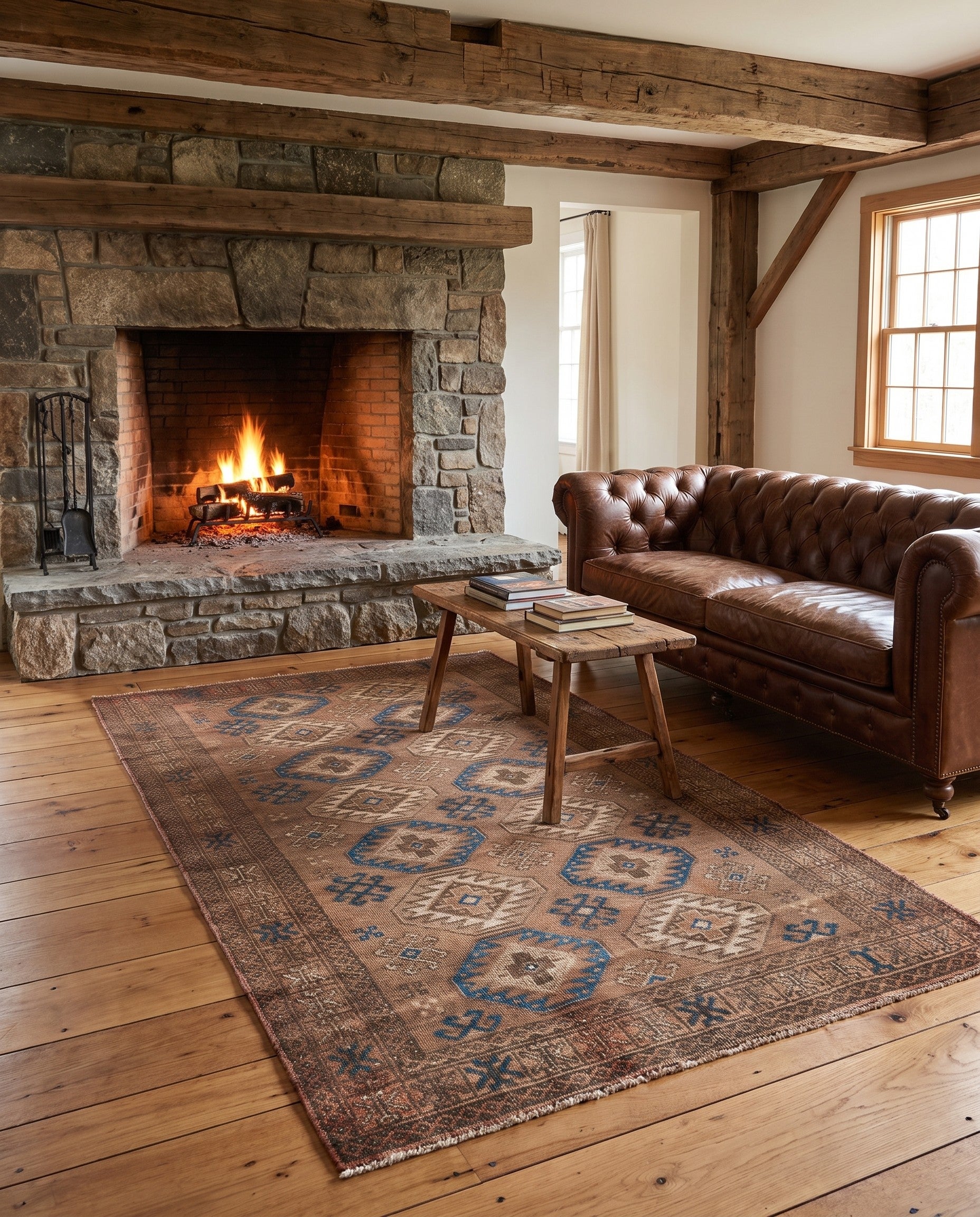 3' 9 x 6' 3 Hand Knotted Ultra Vintage Persian Wool Rug