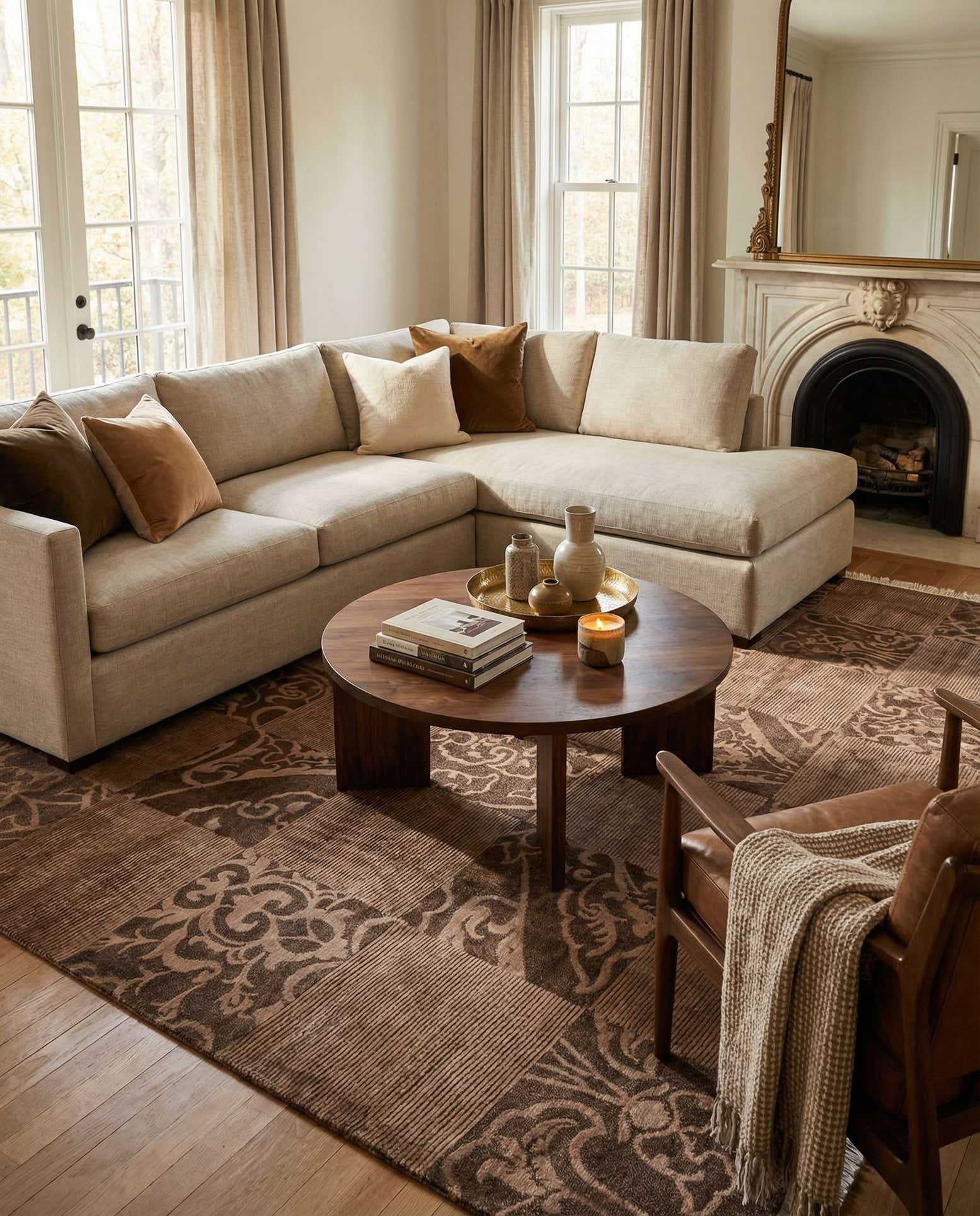 6' 9 x 10' Hand Knotted Darya Wool Rug