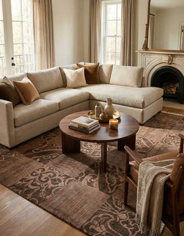 6' 9 x 10' Hand Knotted Darya Wool Rug