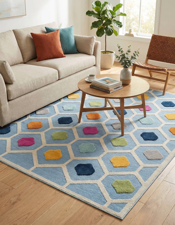 Detail image of 6' x 9' Easy-Clean Aruba Indoor / Outdoor Rug
