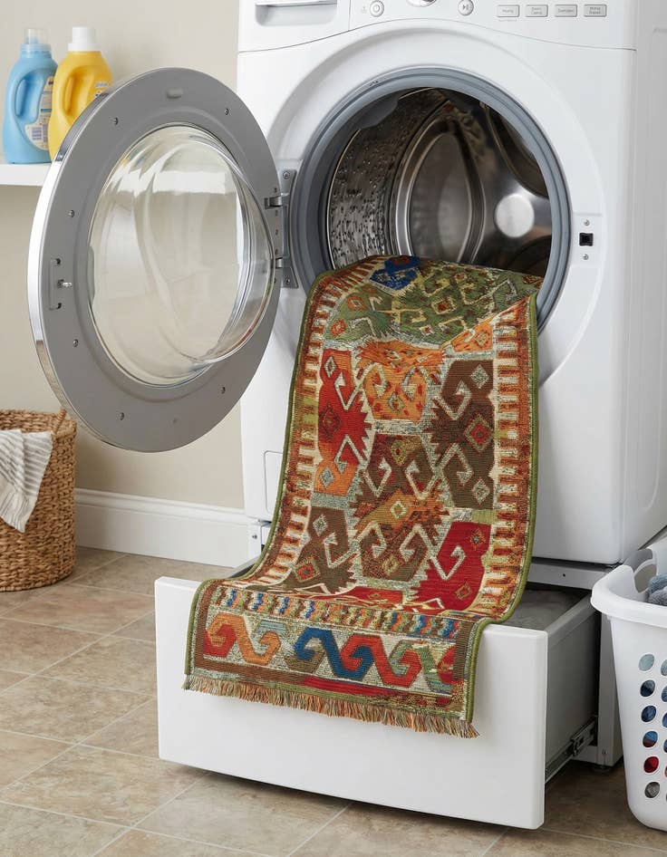 Detail image of  2' x 5'  Washable Southwestern Indoor / Outdoor Runner Rug