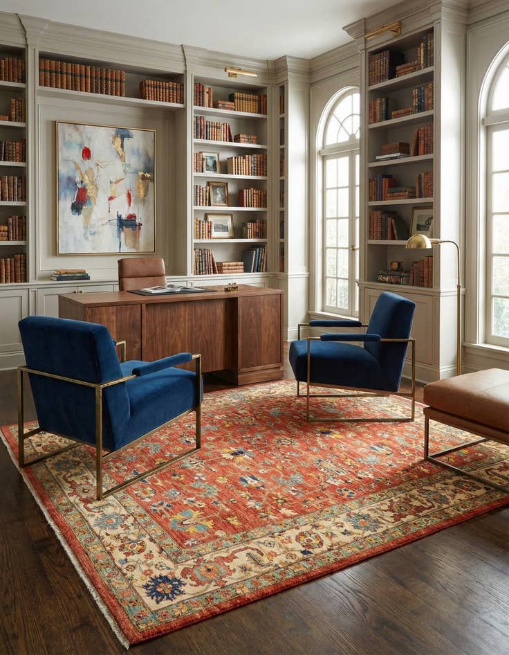 Detail image of 8' 2 x 10' 2 Serapi Wool Rug