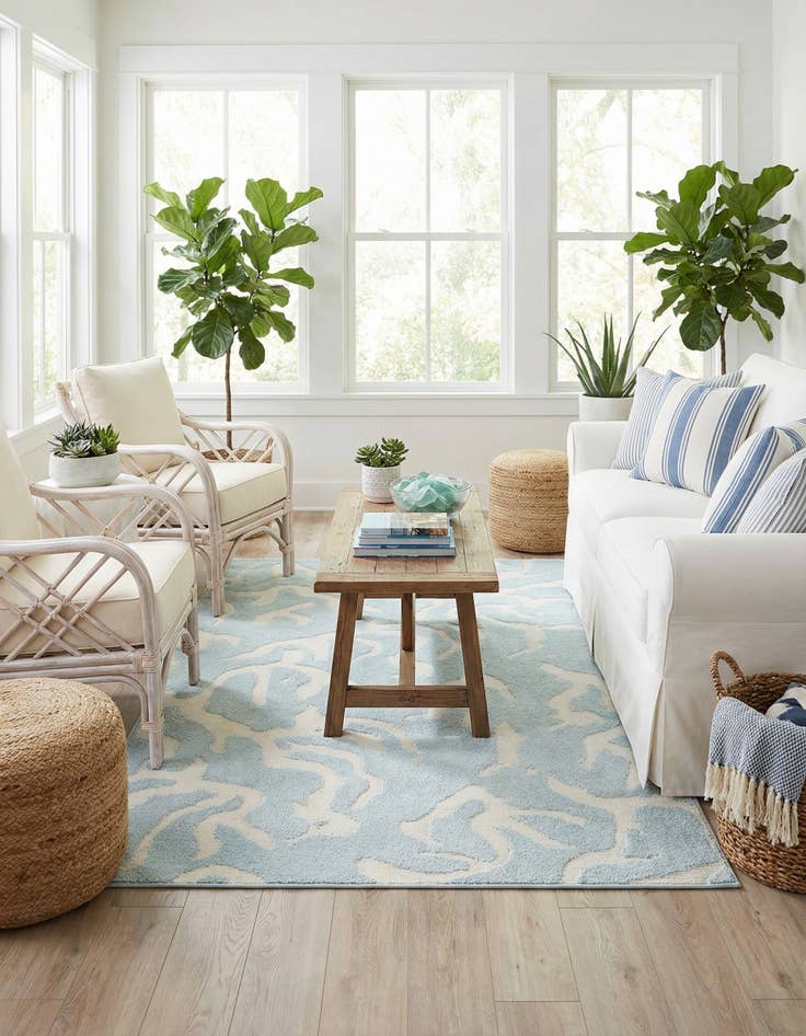 Detail image of 4' x 6'  Washable Sabrina Soto Indoor / Outdoor Rug