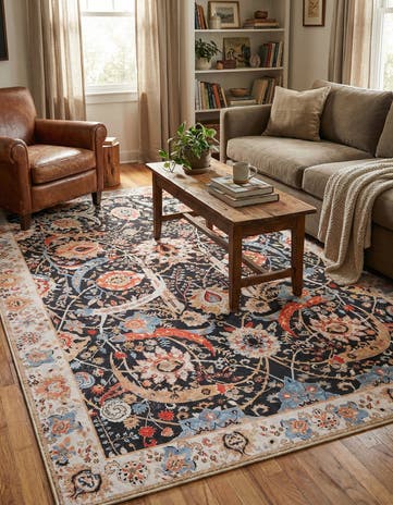 5' 1 x 8' Washable Timeless Rug