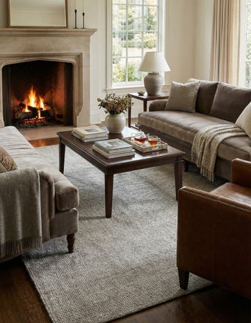 5' 1 x 7' 1 Hand Woven Jill Zarin English Manor Wool Rug