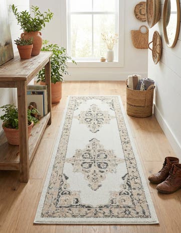 Ivory Parker Runner Rug