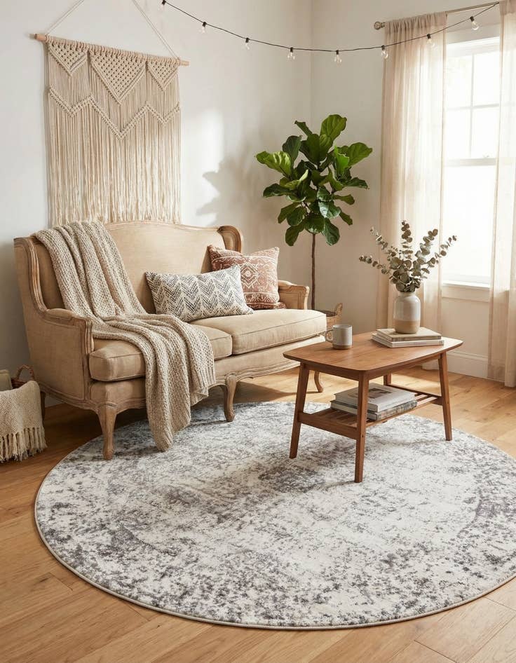 Detail image of 5' 3 x 5' 3 Monaco Round Rug