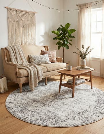 5' 3 x 5' 3 Monte Carlo Round Rug
