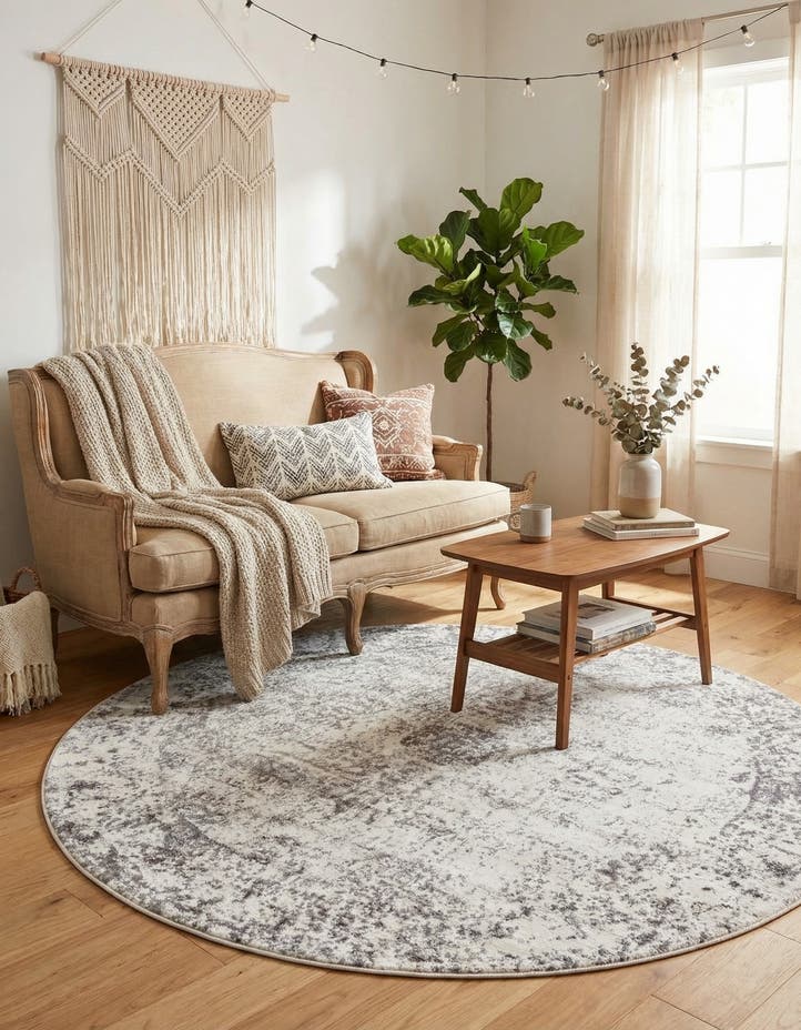 5' 3 x 5' 3 Monte Carlo Round Rug