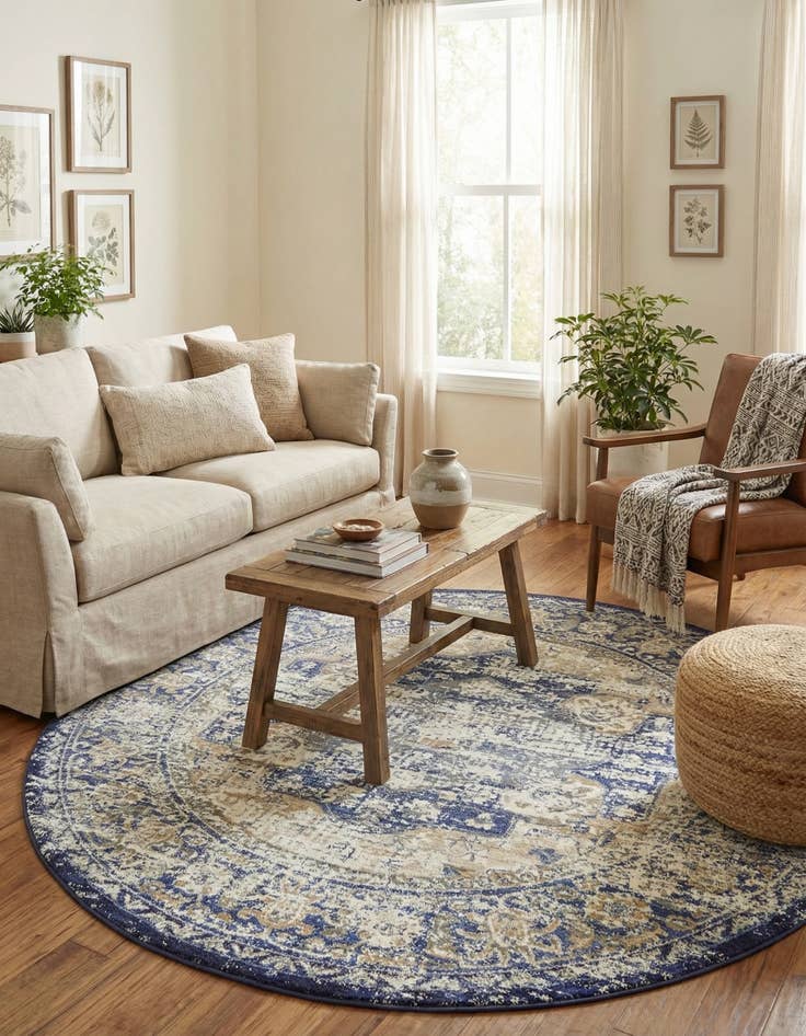 Detail image of 8' x 8' Lexington Round Rug