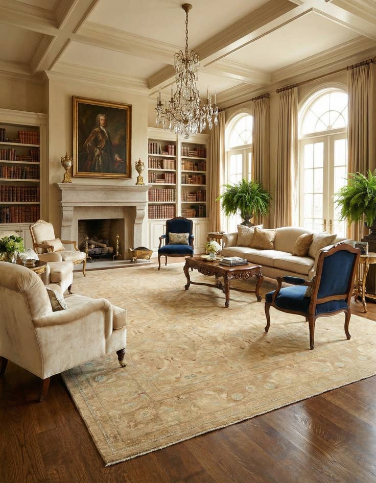 Detail image of 13' 7 x 19' 4 Ziegler Wool Rug