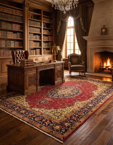 6' 6 x 10' Hand Knotted Tabriz Persian Wool Rug