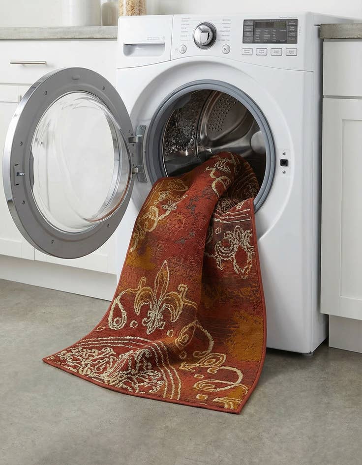 Detail image of 2' 2 x 3'  Washable Modern Indoor / Outdoor Rug