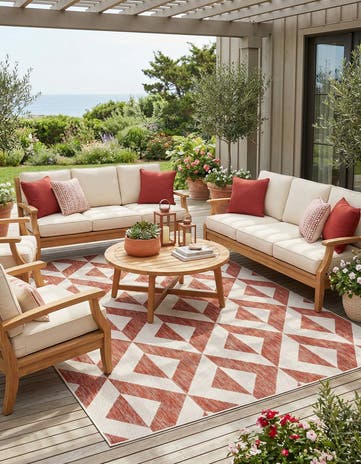 6' x 9' Easy-Clean Jill Zarin Napa Indoor / Outdoor Rug