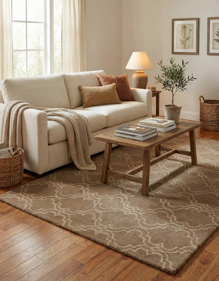 Detail image of 5' x 8' Luna Wool Rug