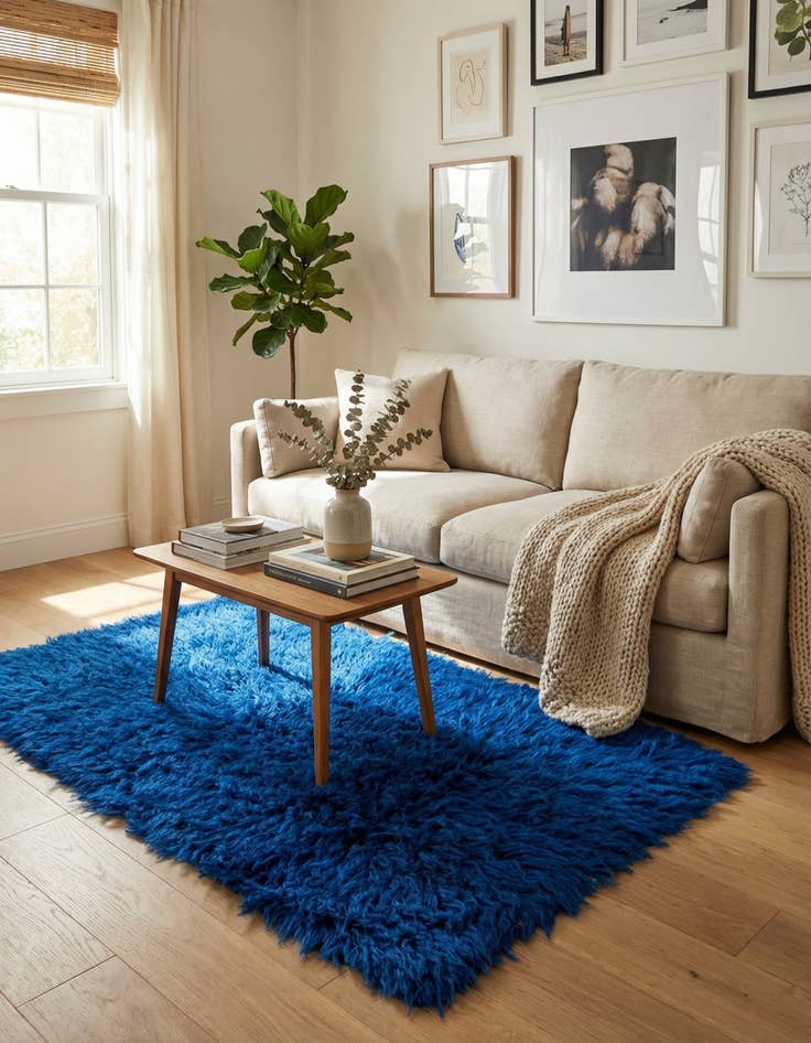 Detail image of  2' 4 x 4' 7  Hand Knotted Moroccan Wool Runner Rug