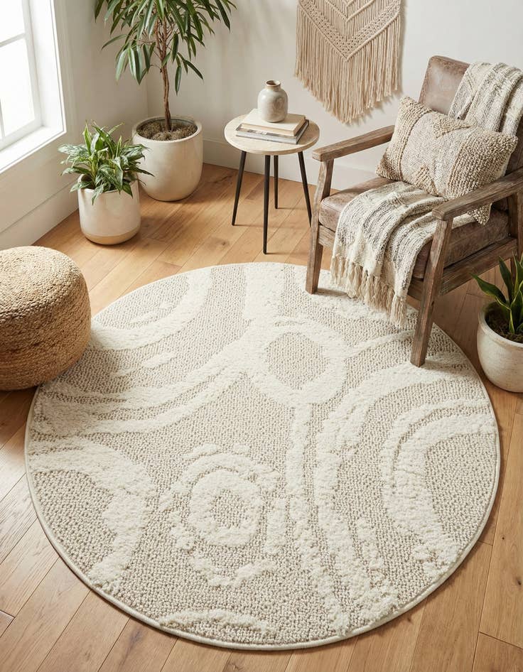 Detail image of 3' 3 x 3' 3 Boho Round Rug