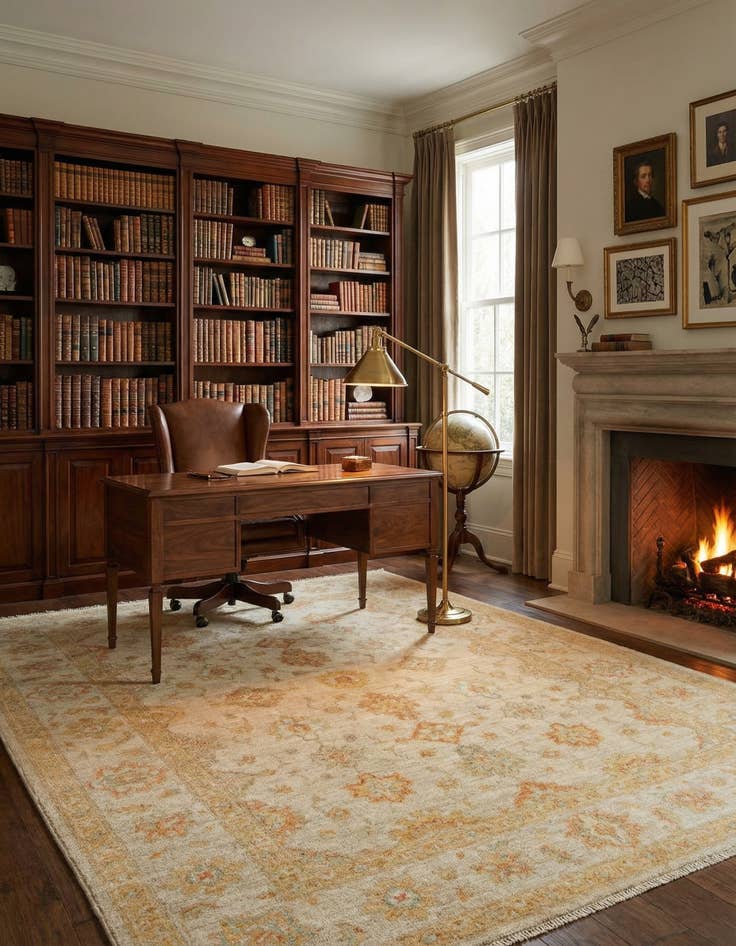 Detail image of 5' x 6' 9 Kaizar Wool Rug