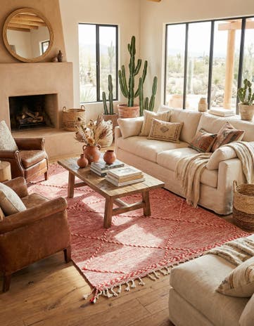 5' 2 x 8' 8 Hand Knotted Moroccan Wool Rug