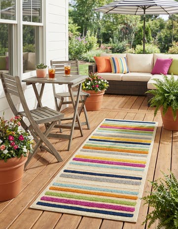 2' x 6' Easy-Clean Aruba Indoor / Outdoor Runner Rug