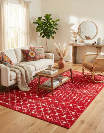 6' x 9' Moroccan Trellis Rug