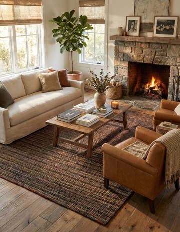 6' 4 x 9' 8 Hand Knotted Darya Wool Rug