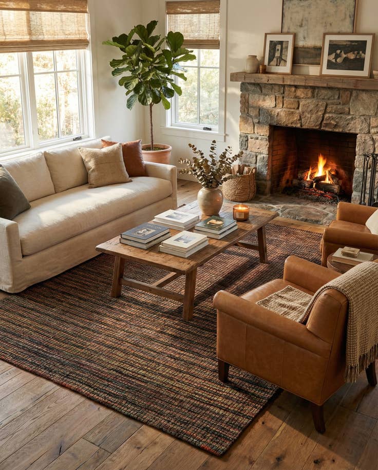 Detail image of 6' 4 x 9' 8 Hand Knotted Darya Wool Rug