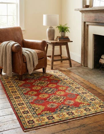 2' 7 x 3' 11 Hand Knotted Kazak Rug