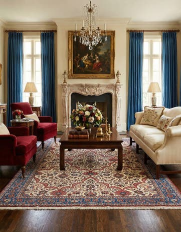 10' x 13' 11 Kashan Wool Rug