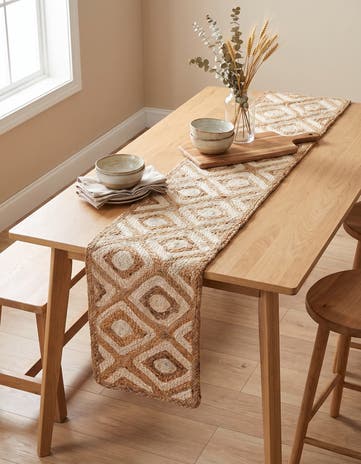 1' 2 x 5' 1 Handmade Braided Jute Table Runner Rug